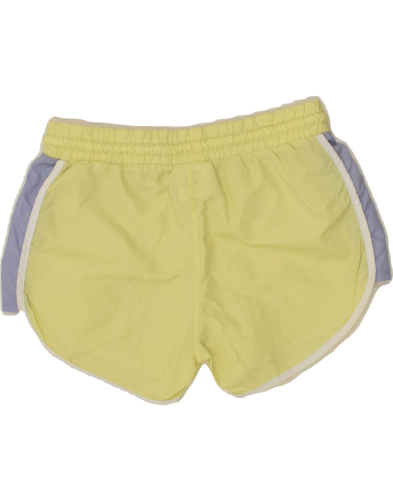 CHAMPION Girls Sport Shorts 13-14 Years XL Yellow Polyamide | Vintage Champion | Thrift | Second-Hand Champion | Used Clothing | Messina Hembry 