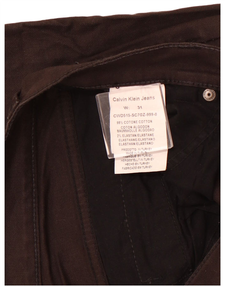 Calvin Klein Womens Bermuda Shorts W31 Medium  Brown Cotton