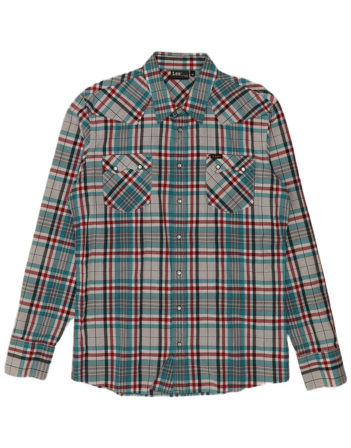 Lee Mens Flannel Shirt XL Multicoloured Check Cotton