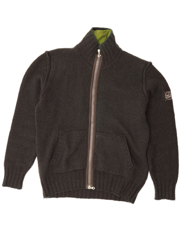 MURPHY & NYE Mens Sailmakers Cardigan Sweater XL Grey Wool