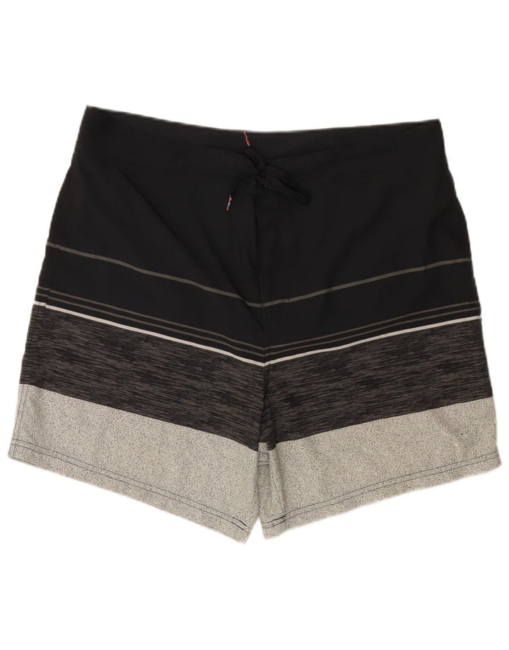 Crivit Mens Swimming Shorts XL  Black Colourblock Polyester