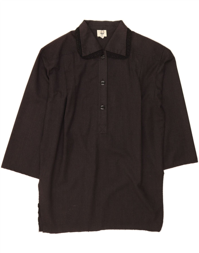 GIANFRANCO FERRE Womens Oversized Pullover Shirt Dress IT 47 Large Black Vintage Gianfranco Ferre and Second-Hand Gianfranco Ferre from Messina Hembry 