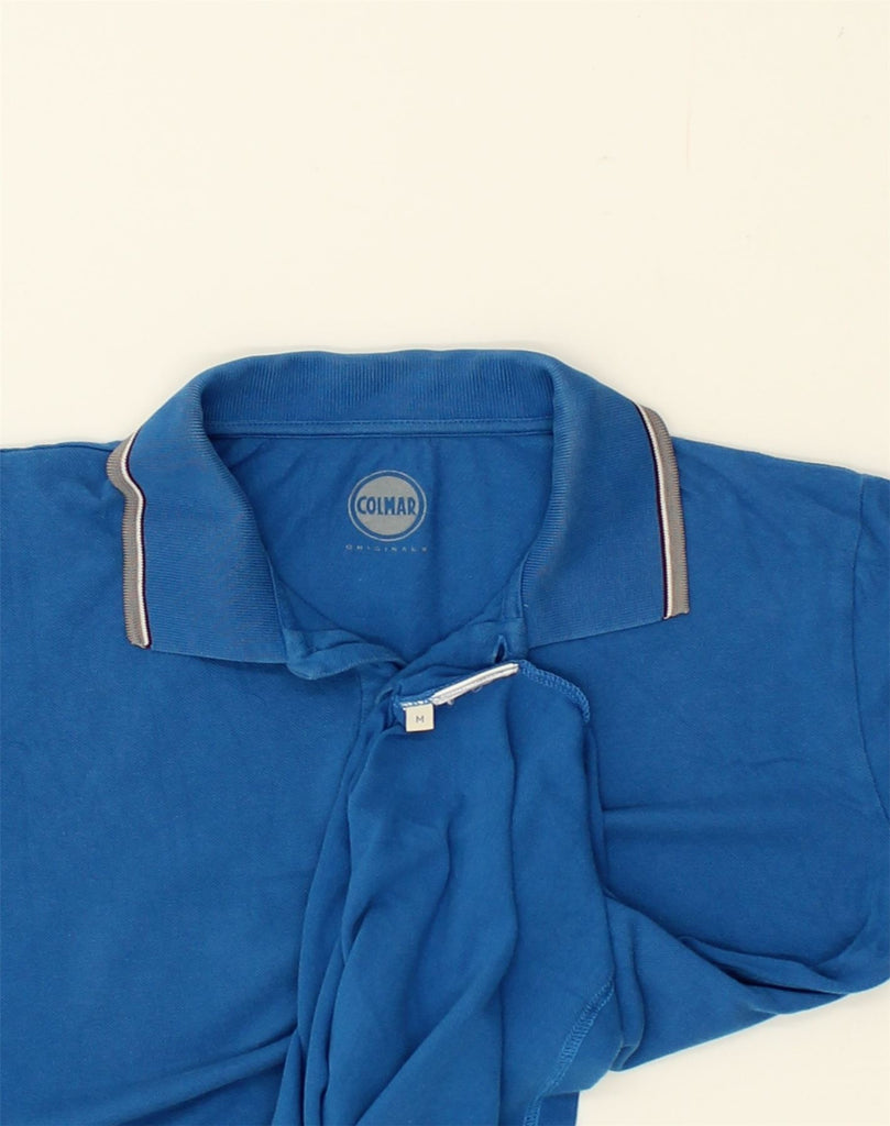 COLMAR Mens Polo Shirt Medium Blue Cotton | Vintage Colmar | Thrift | Second-Hand Colmar | Used Clothing | Messina Hembry 