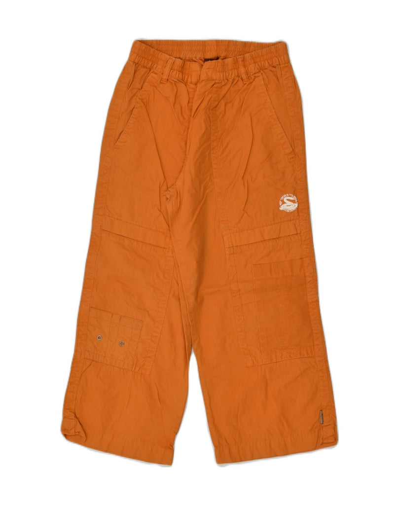 INVICTA Girls Wide Leg Cargo Trousers 15-16 Years W25 L21 Orange Cotton | Vintage Invicta | Thrift | Second-Hand Invicta | Used Clothing | Messina Hembry 