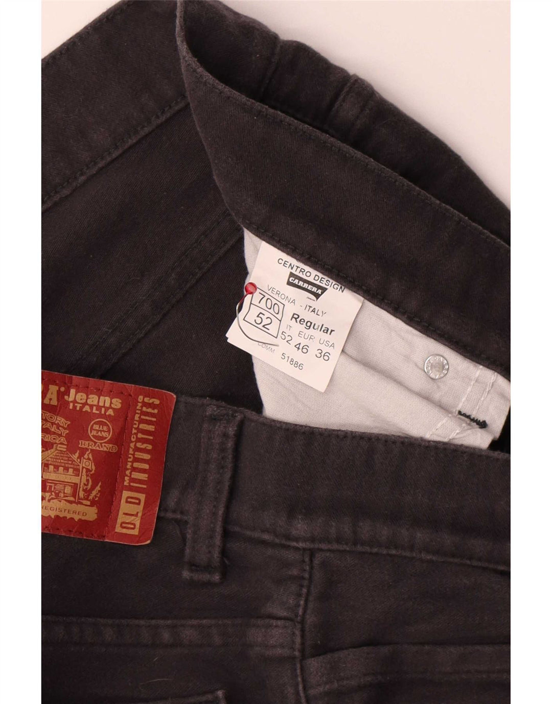 Carrera Mens 700 Regular Casual Trousers W36 L32 Grey Cotton