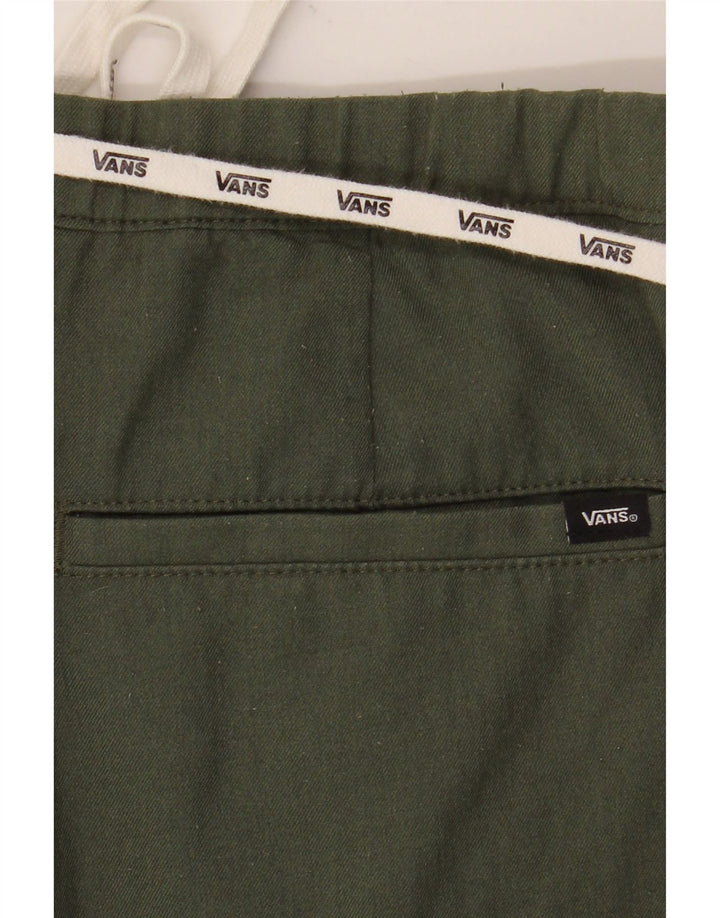 Vans Mens Straight Cargo Trousers Large W32 L28 Green Polyester