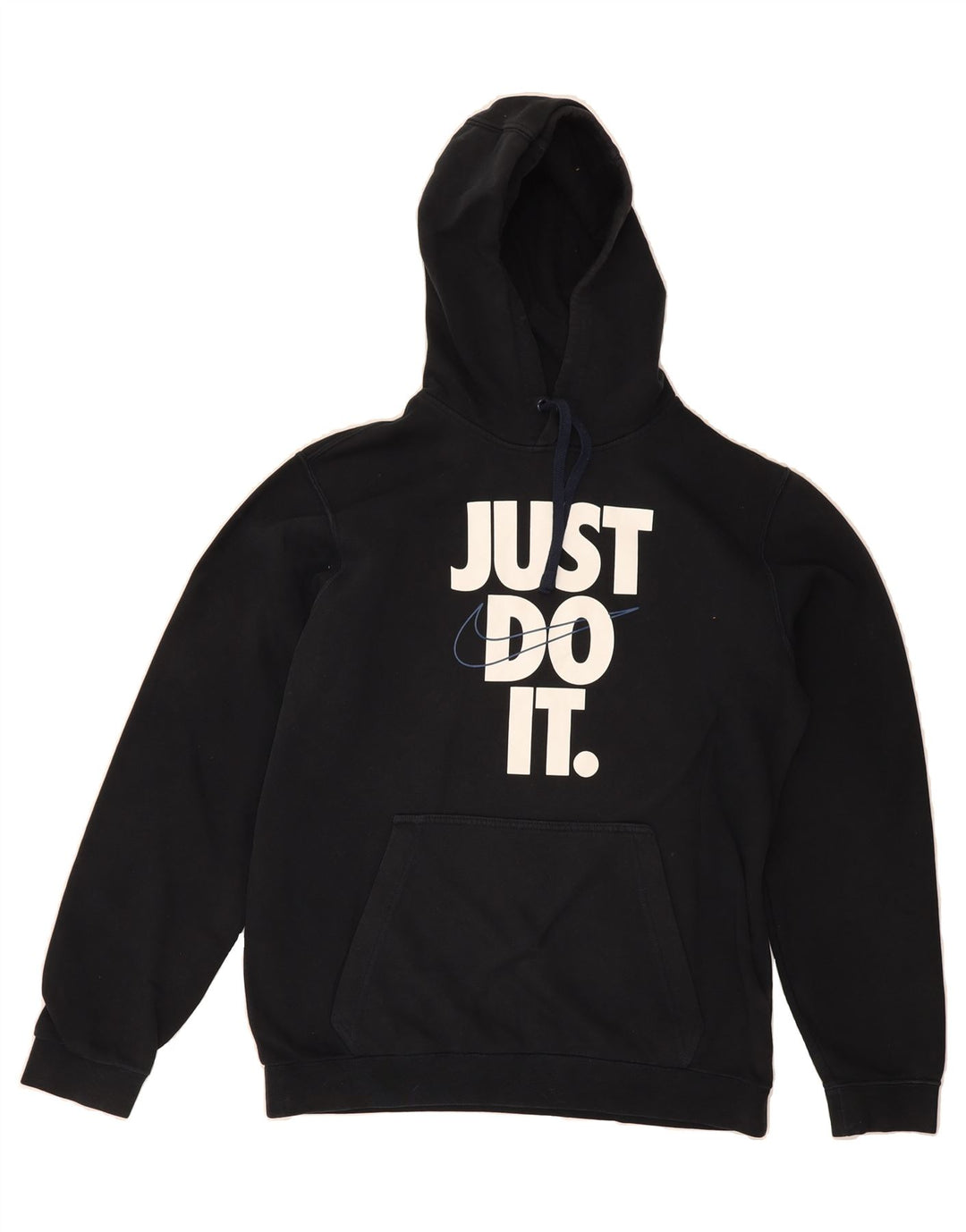 NIKE Mens Graphic Hoodie Jumper Medium Black Cotton Vintage Nike and Second-Hand Nike from Messina Hembry 
