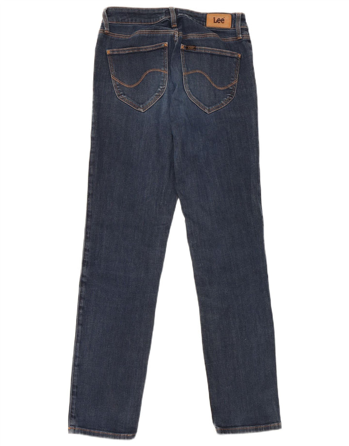 Lee Womens Marion Straight Jeans W27 L31 Navy Blue Cotton