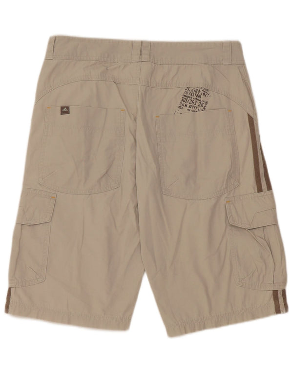 ADIDAS Boys Cargo Shorts 13-14 Years W30 Grey Cotton