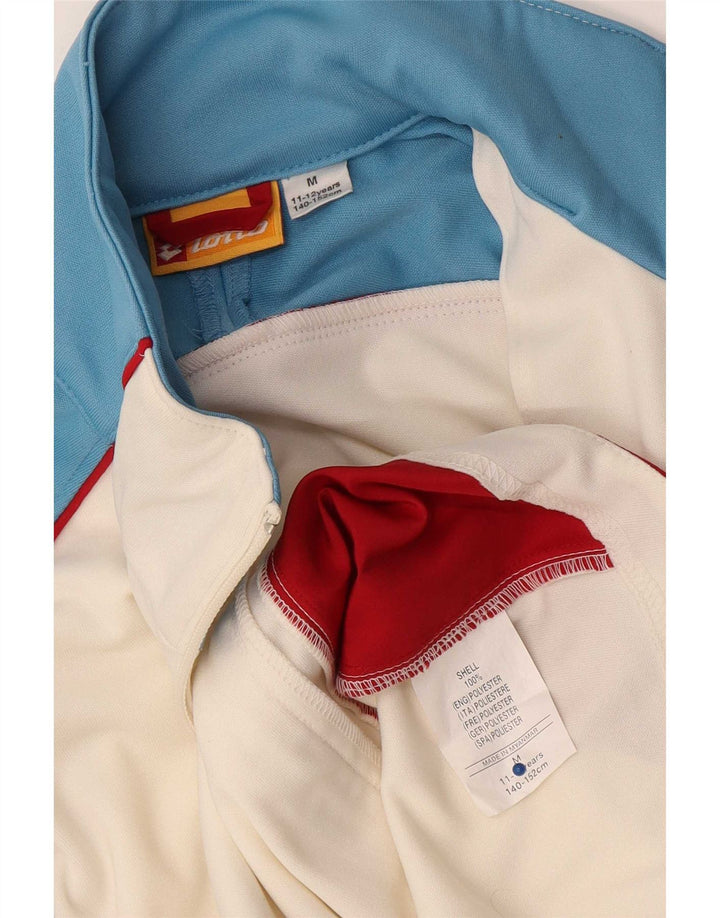 Lotto Boys Tracksuit Top Jacket 11-12 Years Medium White Colourblock