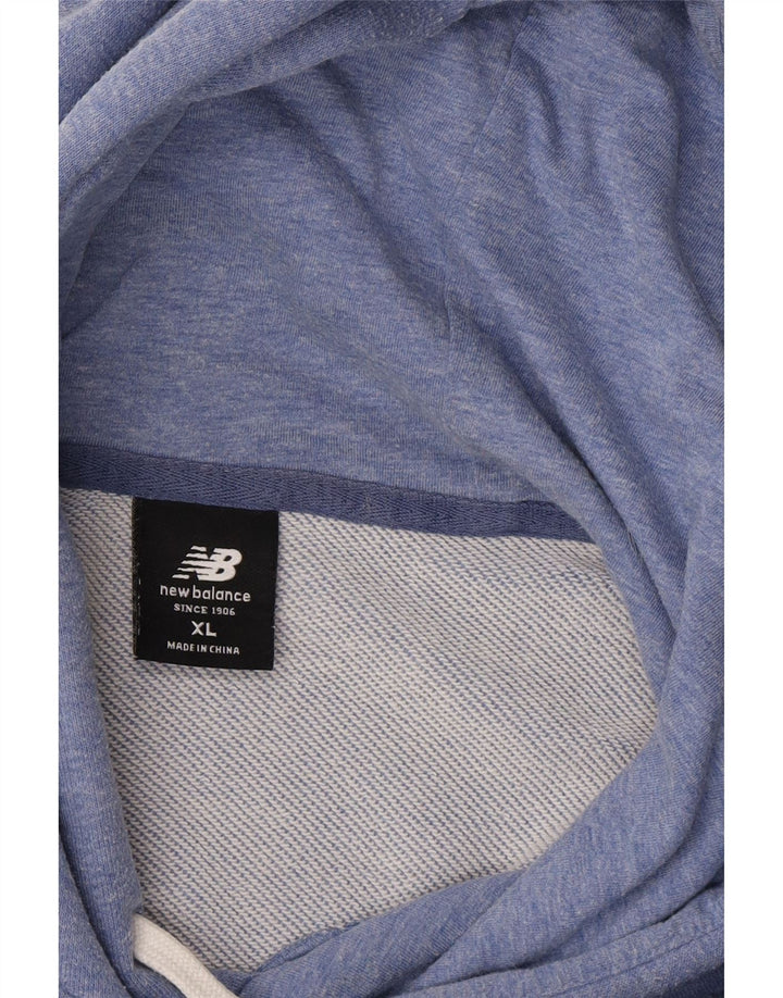 NEW BALANCE Mens Hoodie Jumper XL Blue Vintage New Balance and Second-Hand New Balance from Messina Hembry 