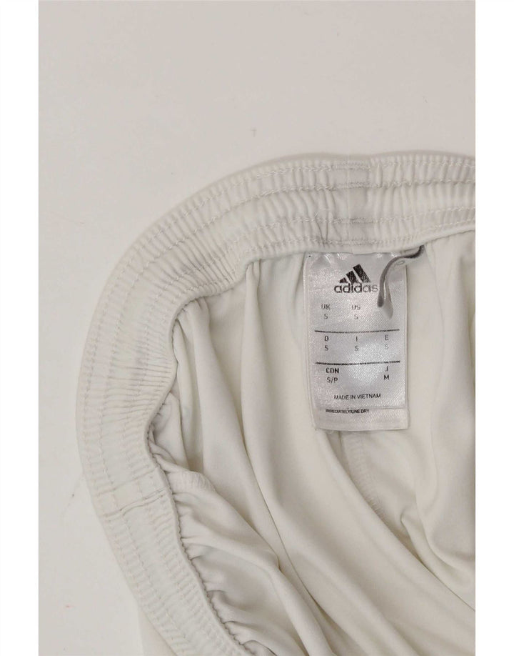 Adidas Mens Climalite Sport Shorts Small  White Polyester