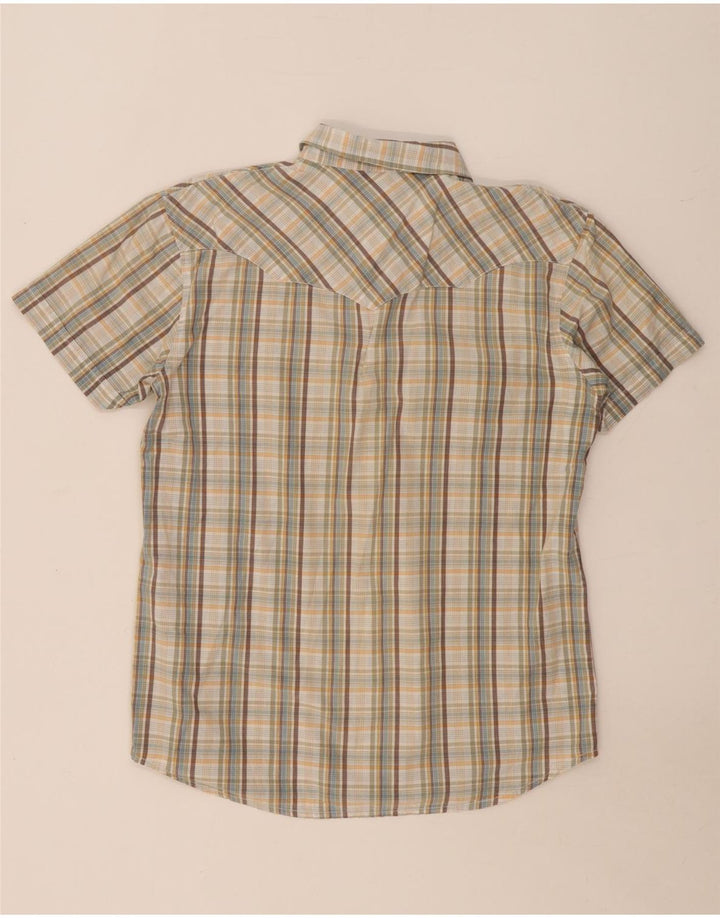 Wrangler Mens Short Sleeve Regular Fit Shirt Medium Multicoloured Check
