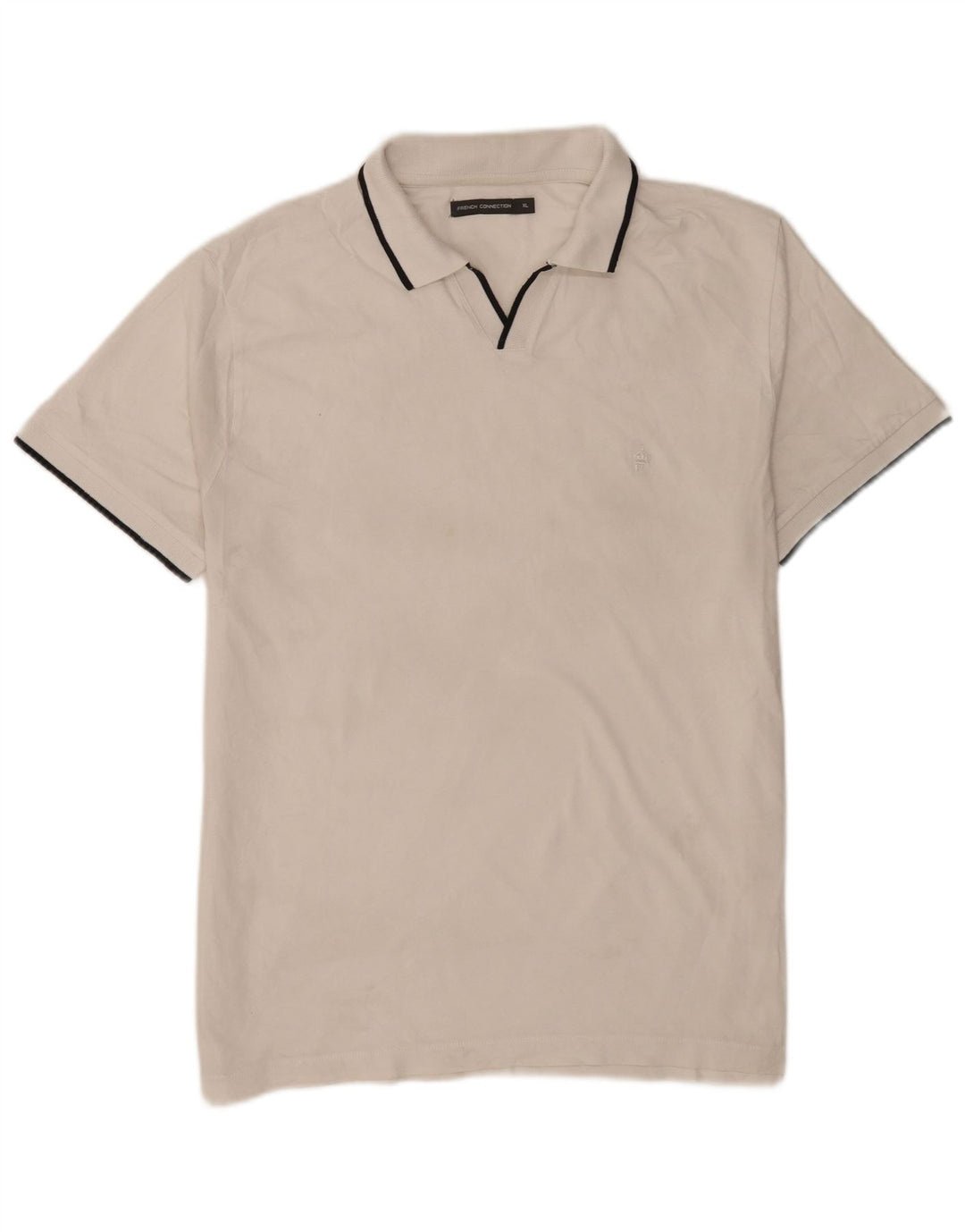 French Connection Mens Polo Shirt XL White