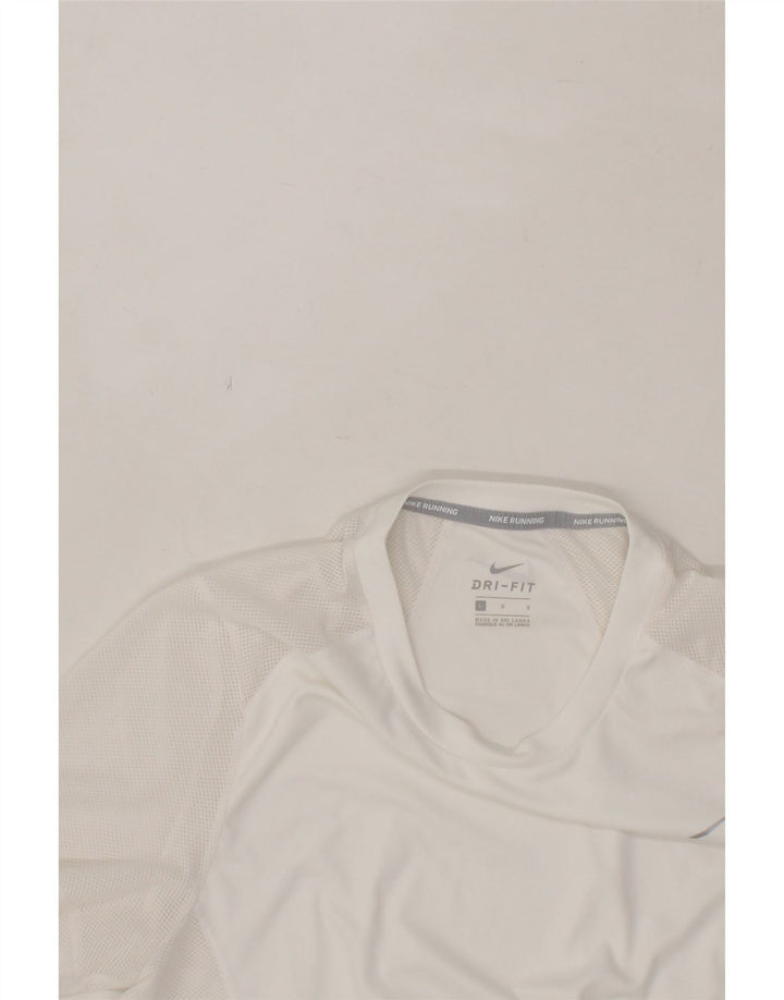 NIKE Womens Dri Fit T-Shirt Top UK 16 Large White Polyester Vintage Nike and Second-Hand Nike from Messina Hembry 