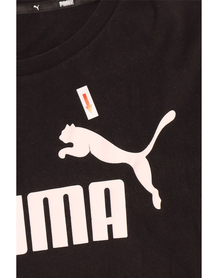 Puma Mens Graphic T-Shirt Top Small Black