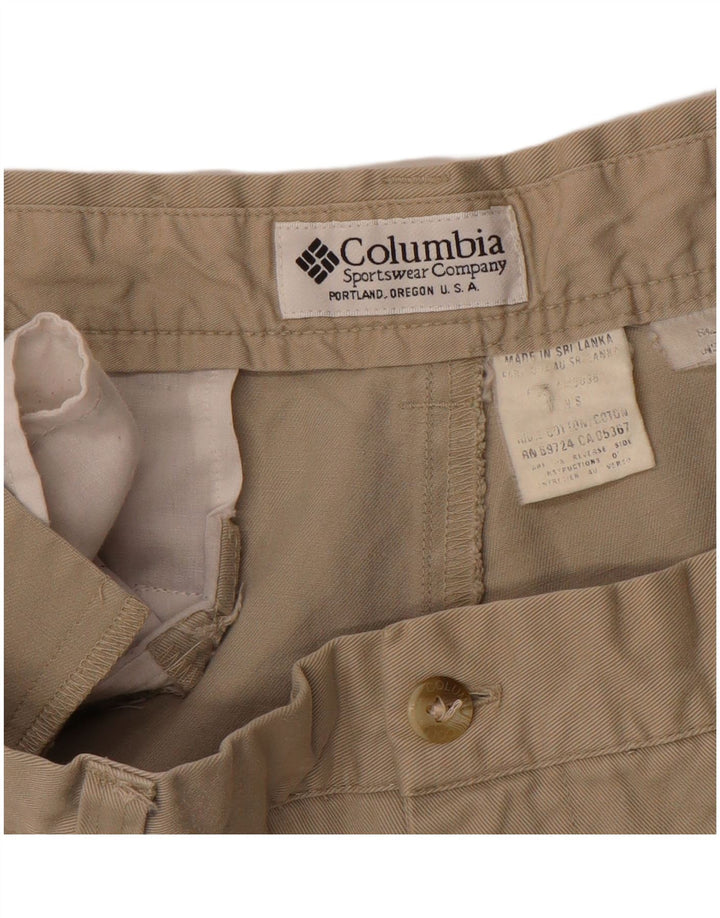 COLUMBIA Mens Straight Cargo Trousers W36 L29 Beige Cotton