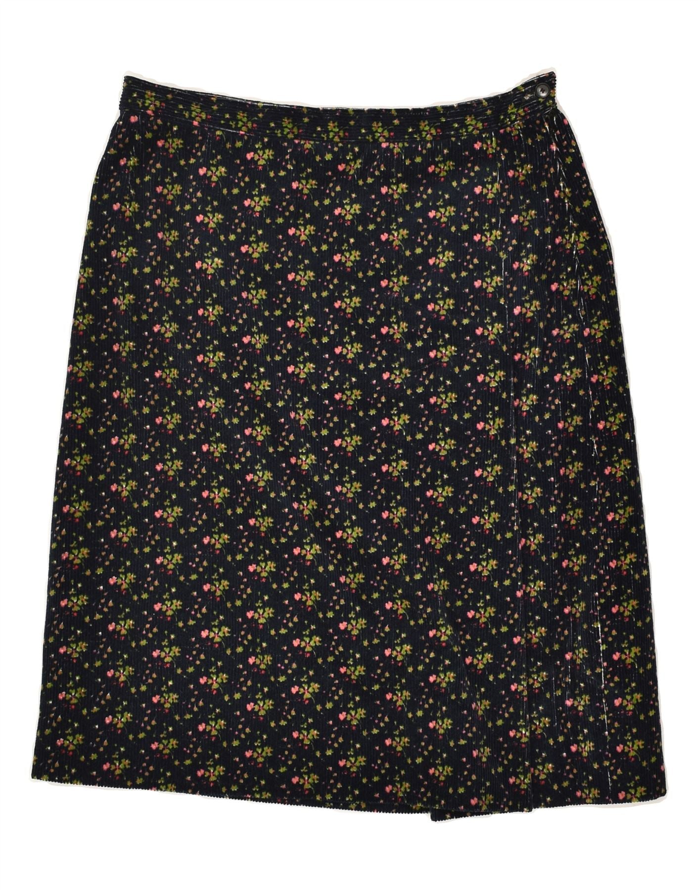 Black corduroy skirt yellow best sale