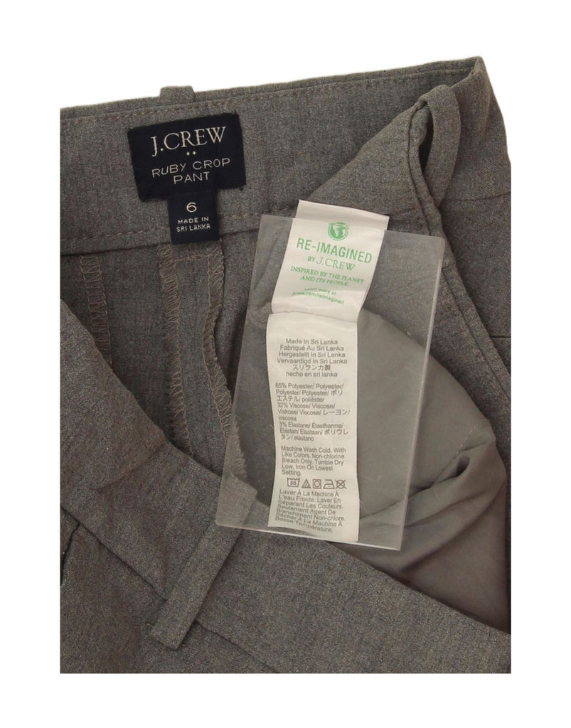 J. CREW Womens Ruby Slim Chino Trousers US 6 Medium W30 L27 Grey Polyester Vintage J. Crew and Second-Hand J. Crew from Messina Hembry 