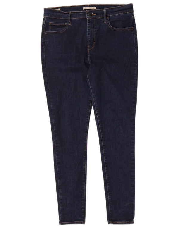 Levi's Womens 720 High Rise Super Skinny Jeans W31 L30 Navy Blue Cotton