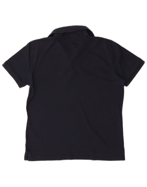 Calvin Klein Mens Polo Shirt Medium Navy Blue Cotton
