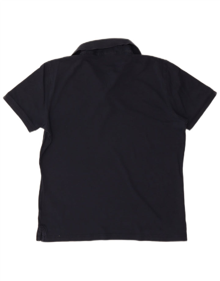 Calvin Klein Mens Polo Shirt Medium Navy Blue Cotton
