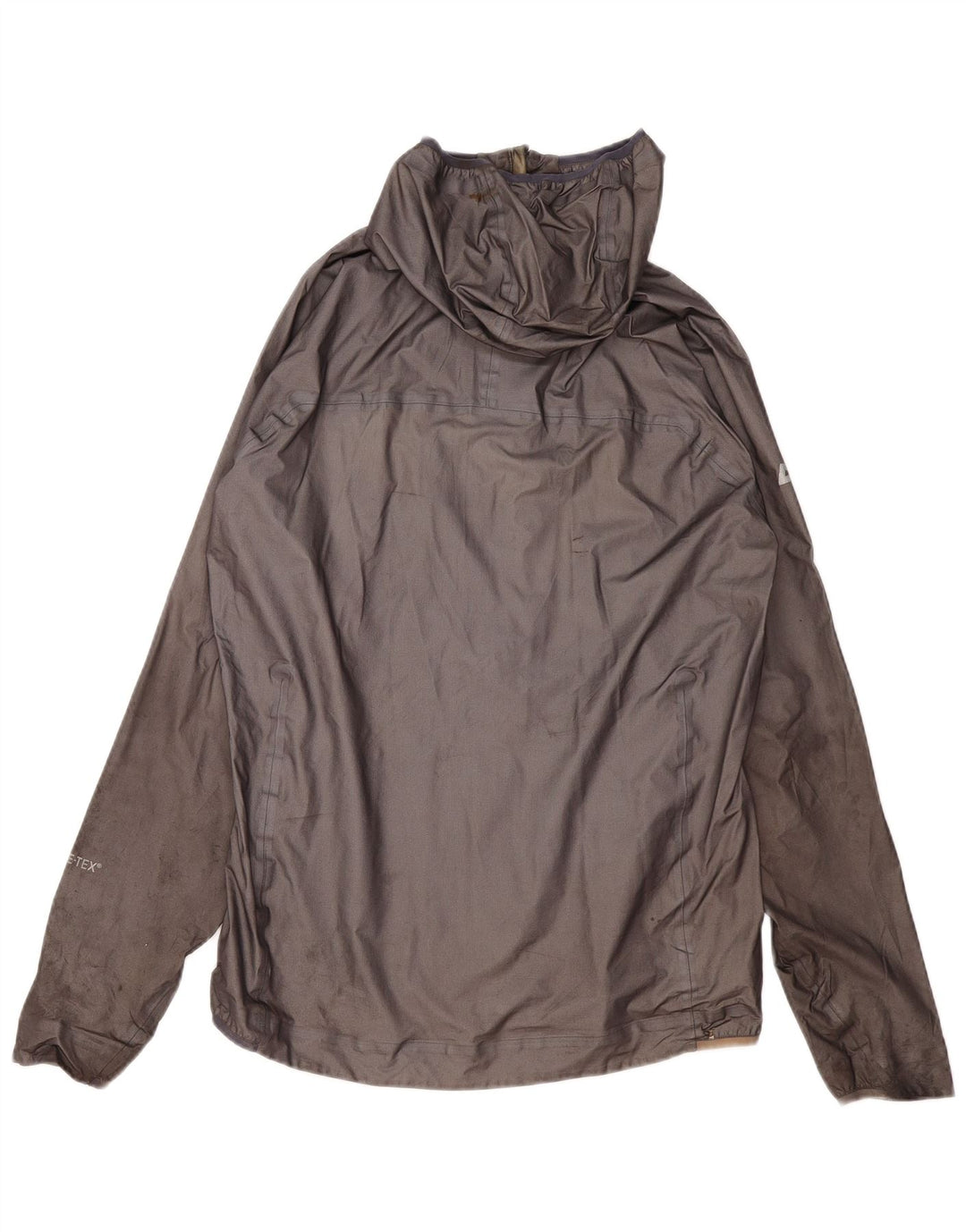 MOUNTAIN EQUIPMENT Womens Hooded Rain Jacket UK 14 Large Grey