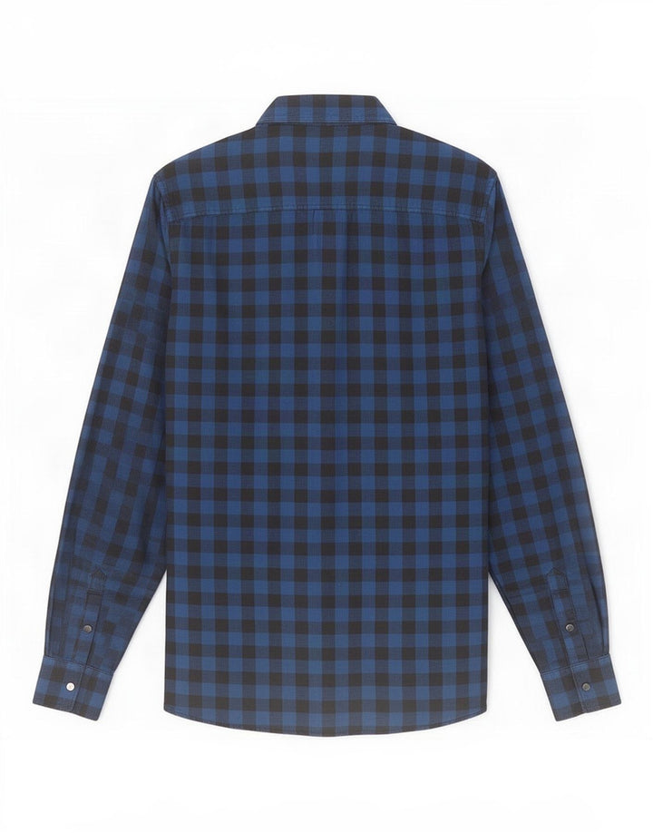 Guess Mens Regular Fit Shirt Small Blue Gingham