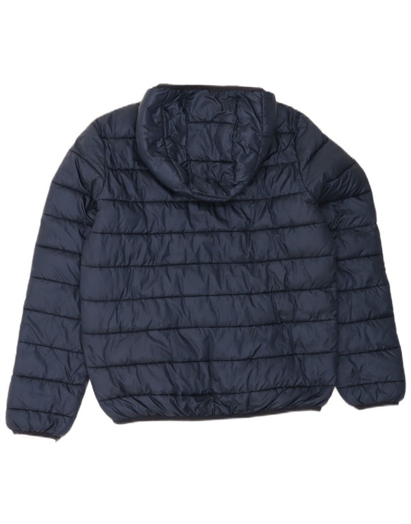 Champion Boys Hooded Padded Jacket 15-16 Years 2XL Navy Blue Polyester