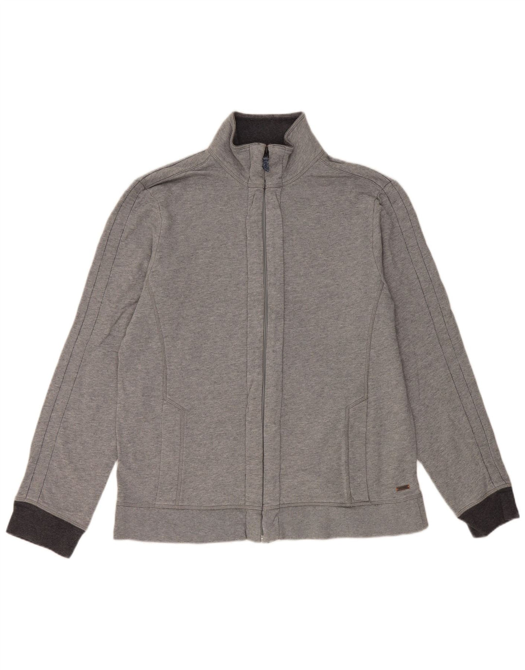 Hugo Boss Mens Tracksuit Top Jacket XL Grey Cotton