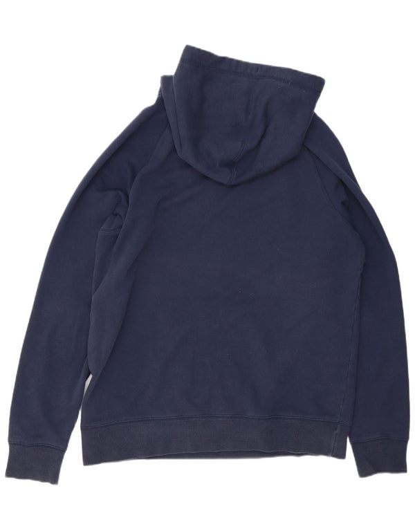 Animal Mens Graphic Hoodie Jumper Large Navy Blue Cotton