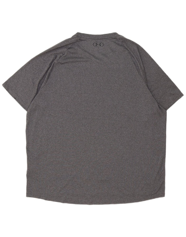 Under Armour Mens T-Shirt Top 2XL Grey Polyester