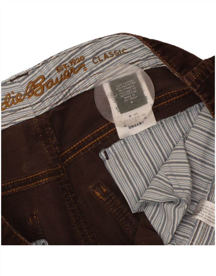 Eddie Bauer Womens Classic Corduroy Trousers US 6 Medium W32 L23 Brown