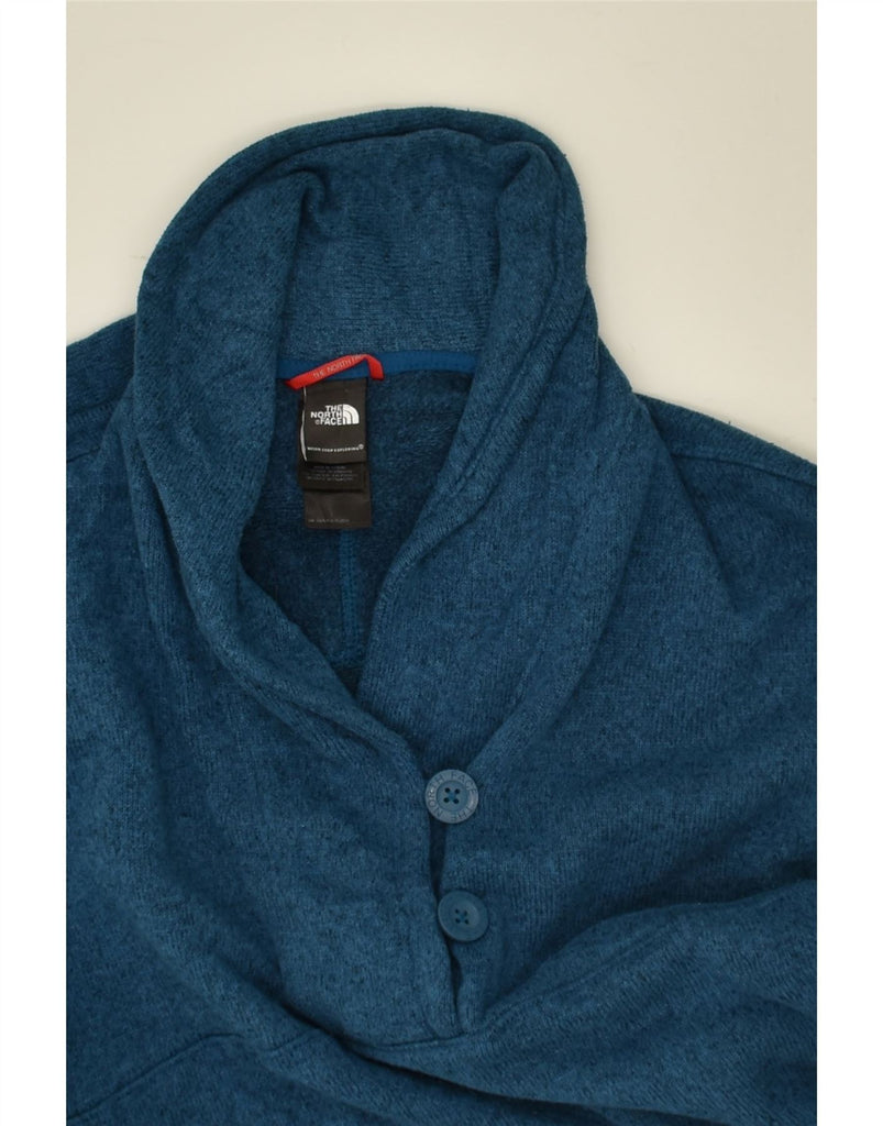 THE NORTH FACE Womens Shawl Neck Jumper Sweater UK 14 Medium Blue Cotton | Vintage The North Face | Thrift | Second-Hand The North Face | Used Clothing | Messina Hembry 