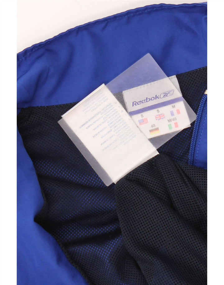 Reebok Mens Tracksuit Top Jacket Small Blue Polyester