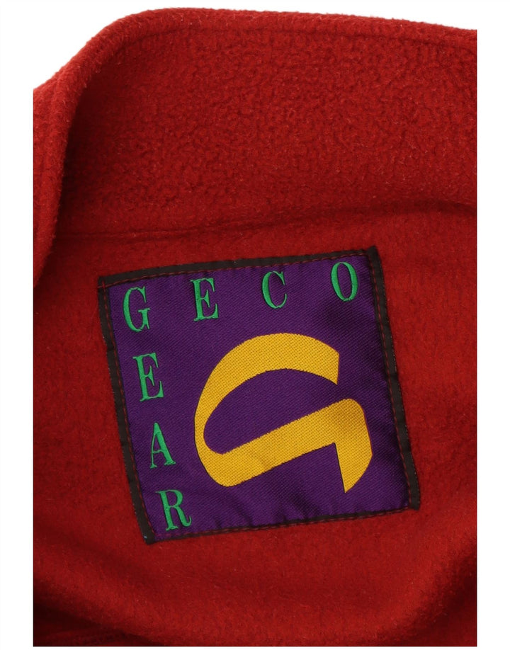 GEAR Mens Fleece Jacket UK 42 XL Red