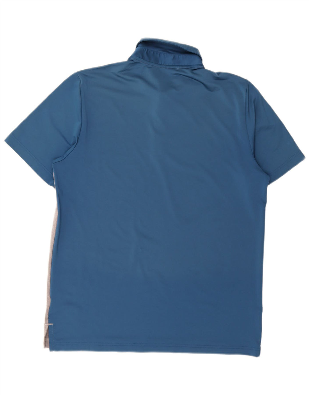 Adidas Mens Polo Shirt Large Grey Colourblock Polyester