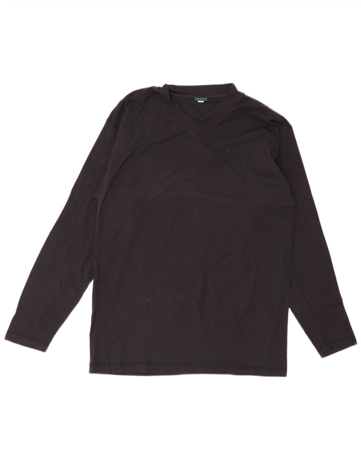 Invicta Mens Top Long Sleeve Large Navy Blue Cotton