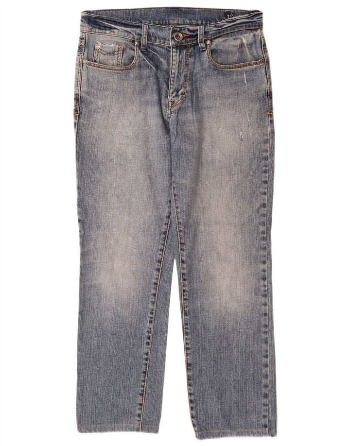 Rifle Womens Straight Jeans W31 L28 Blue Cotton