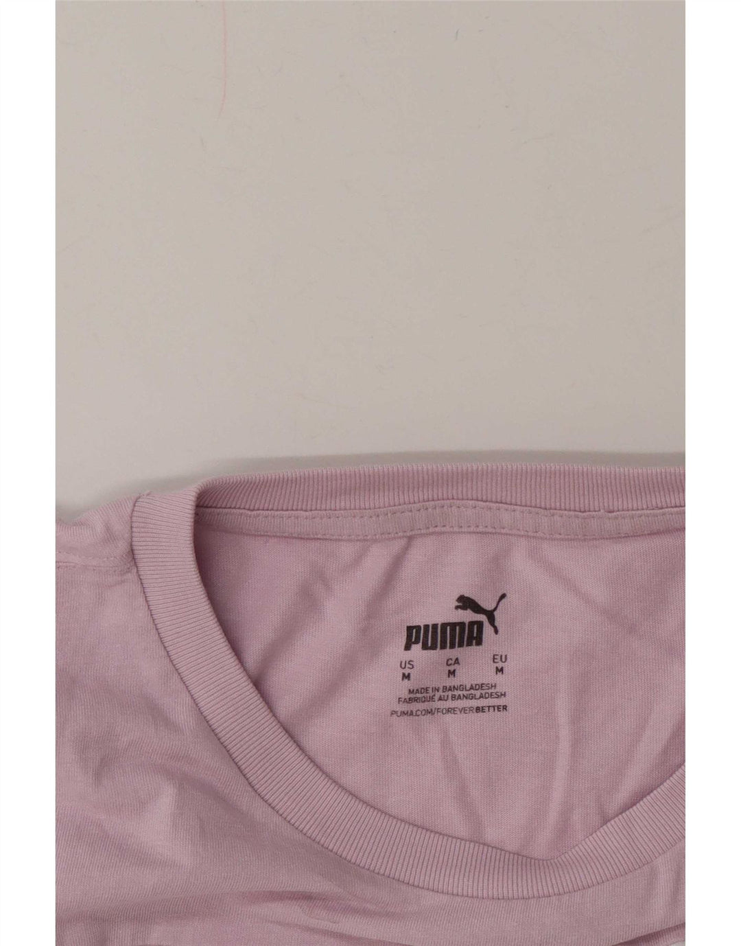 Puma Womens T-Shirt Top UK 12 Medium Pink Colourblock