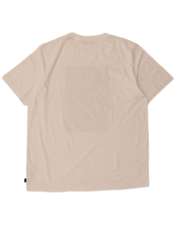 Diesel Mens Graphic T-Shirt Top Large White Cotton