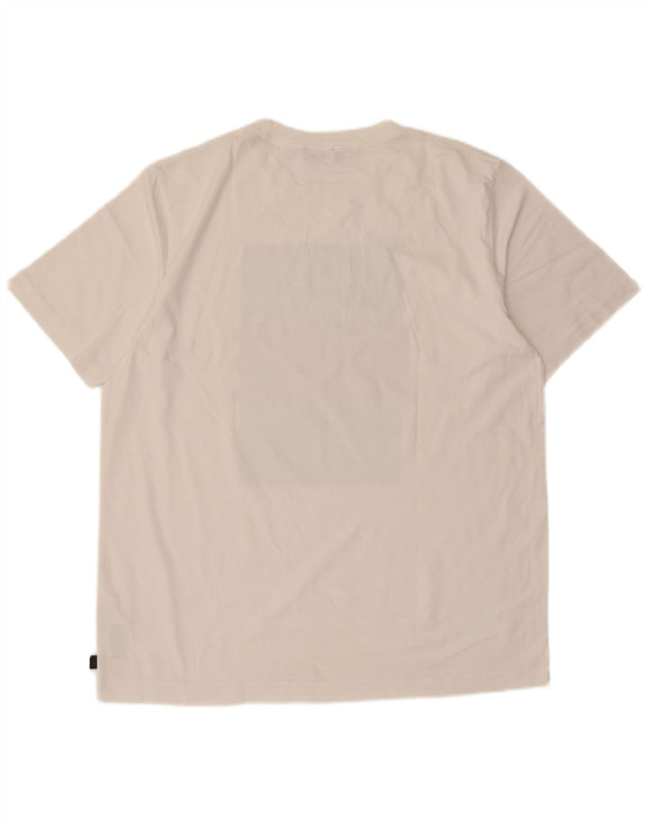 Diesel Mens Graphic T-Shirt Top Large White Cotton