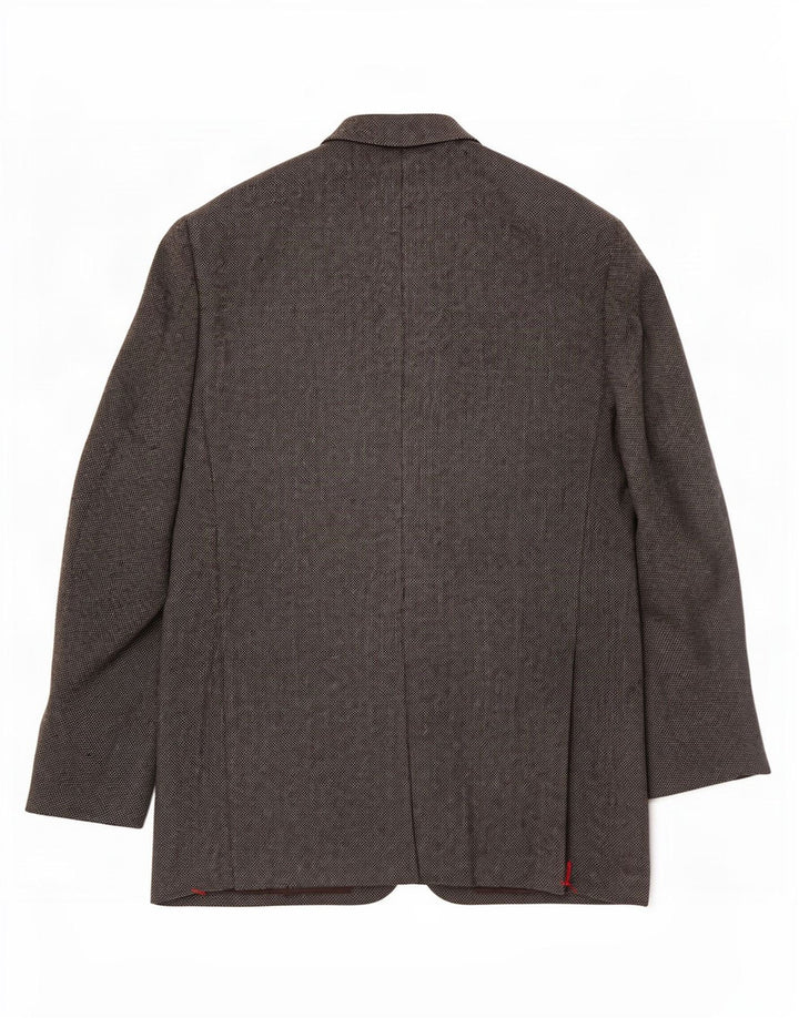 Marks & Spencer Mens 2 Button Blazer Jacket UK 40 Medium Grey Wool