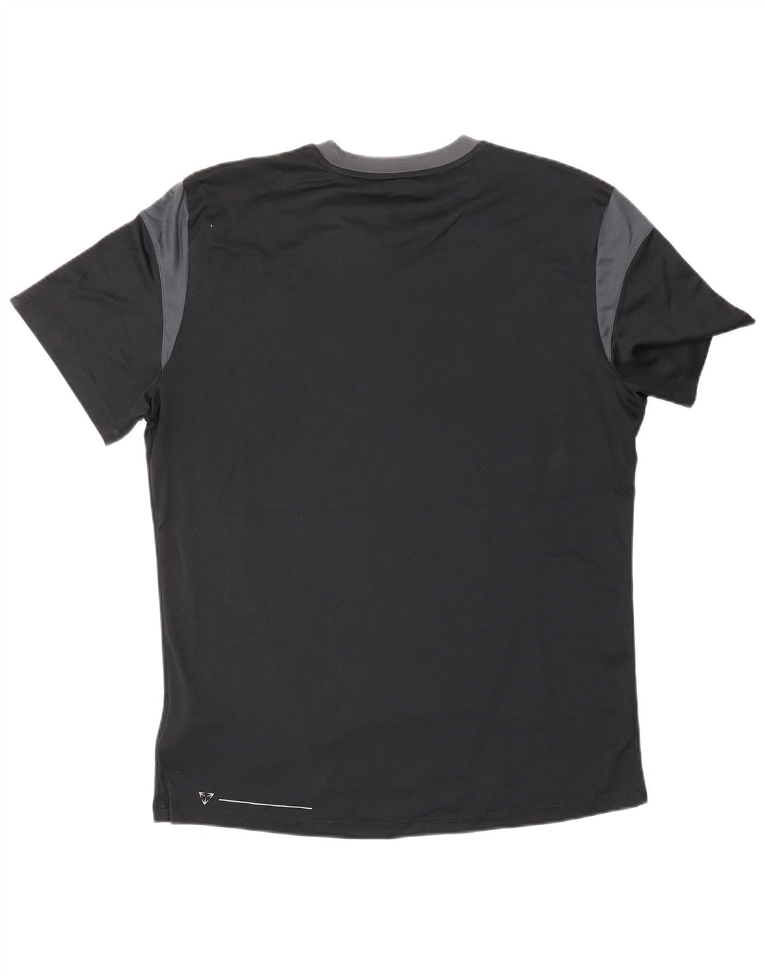 UMBRO Mens T-Shirt Top Large Black Colourblock Polyester