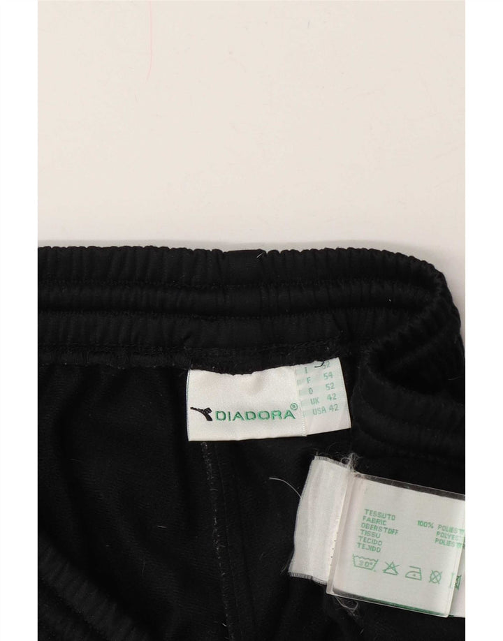 Diadora Mens Tracksuit Trousers UK 42 Large Black Polyester