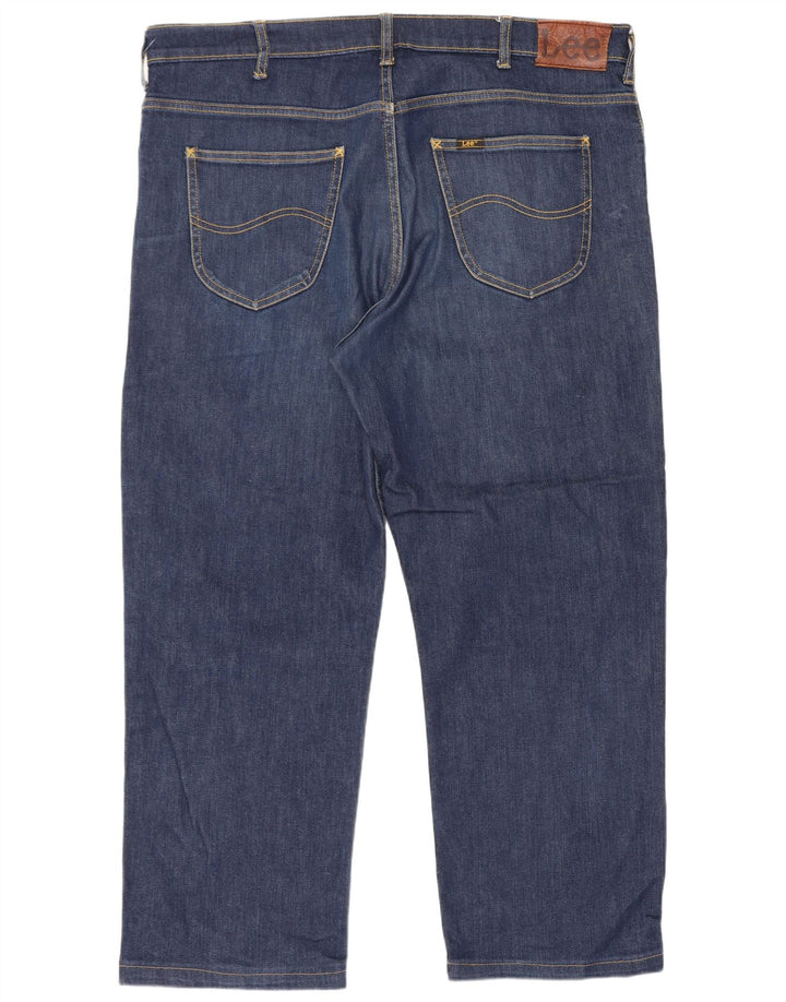 Lee Mens Brooklyn Straight Jeans W40 L27 Blue Cotton