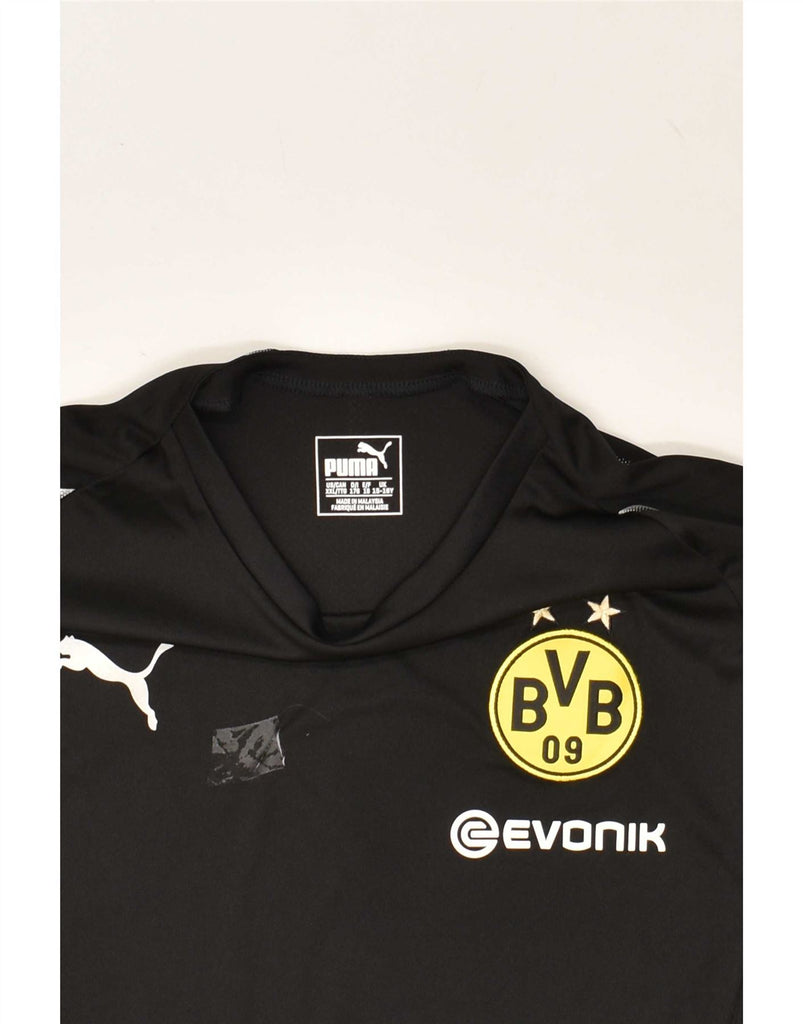 PUMA Boys BVB Dortmund Graphic T-Shirt Top 15-16 Years Black Polyester Vintage Puma and Second-Hand Puma from Messina Hembry 