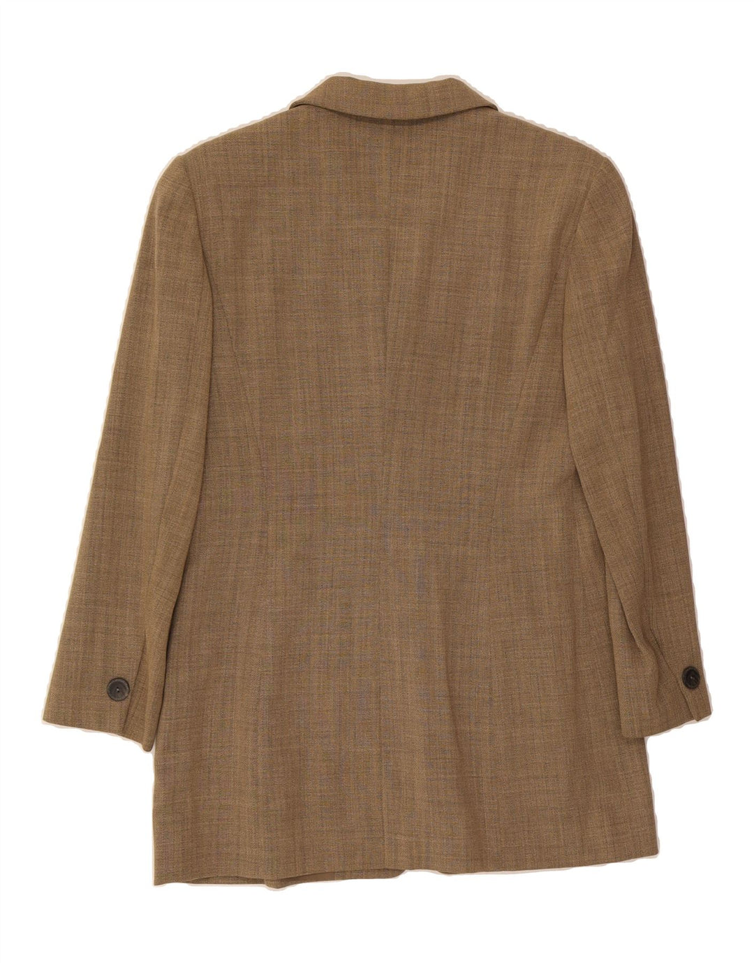 MARELLA Womens Longline 3 Button Blazer Jacket UK 10 Small Beige Wool Vintage Marella and Second-Hand Marella from Messina Hembry 