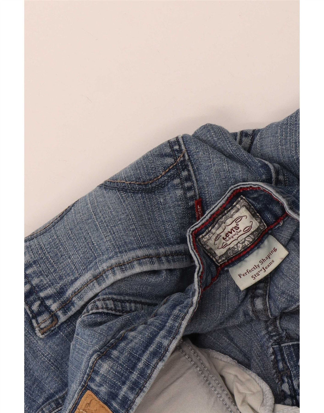 Levi's Womens 512 Denim Slim Bermuda Shorts W34 Large Blue