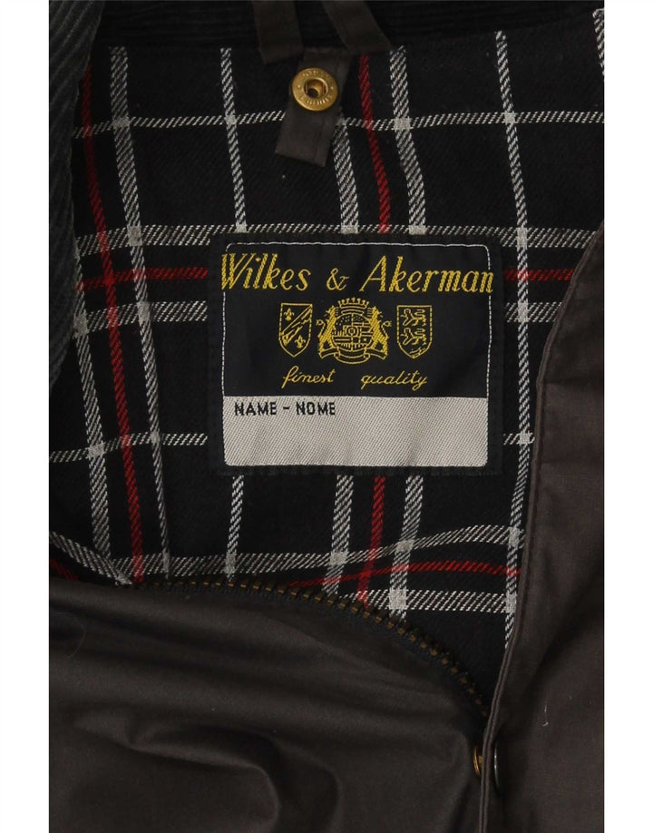 Wilkes&Akerman Mens Waxed Cotton Jacket UK 40 Large Grey